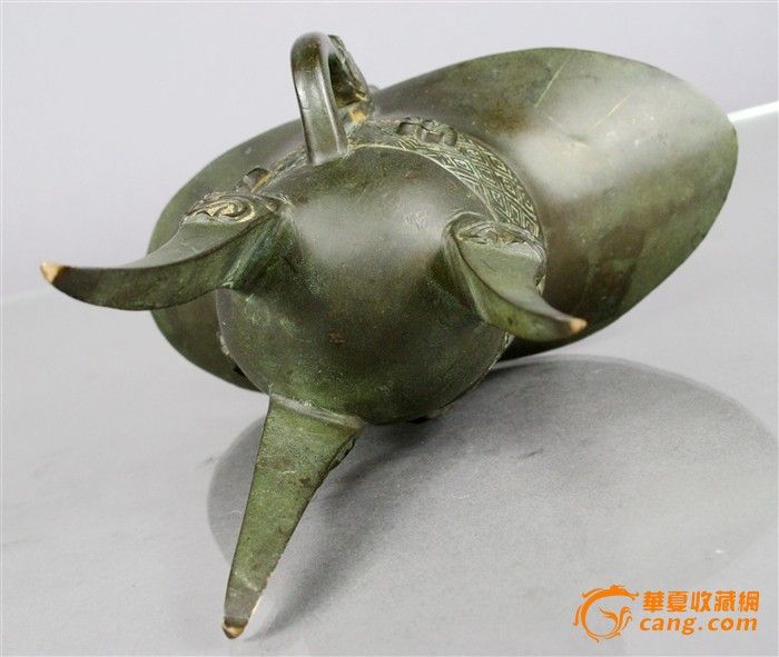 清精美雕刻仿古铜爵杯 ,来自藏友日永萱堂-铜器