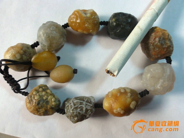 戈壁筋脉石原石手串