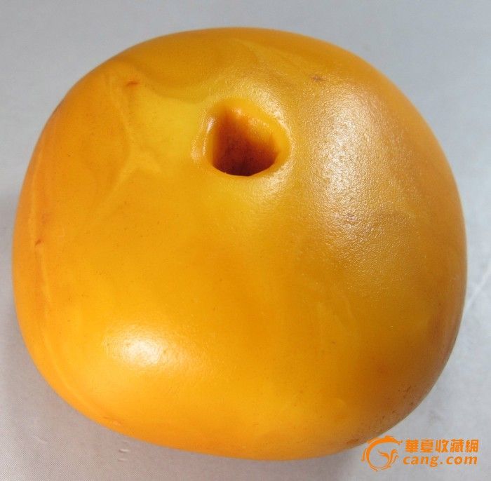 【清】高等级藏区鸡油黄老蜜蜡37.2克大珠。|