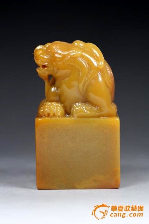 【经典收藏】 巴林蜜蜡黄福黄石钮章_在线拍卖