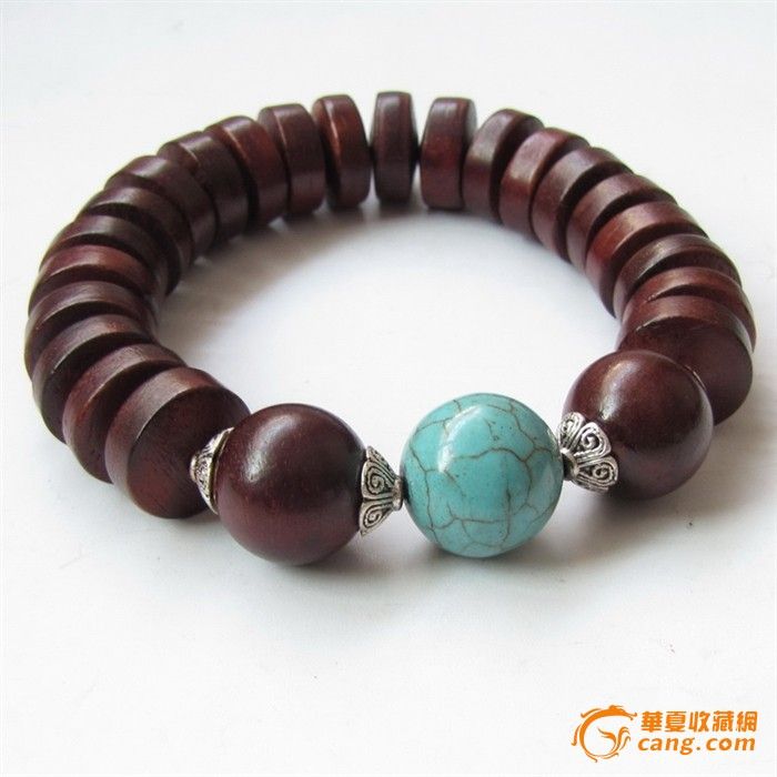 天然红酸枝木漂亮手串 酷似小叶紫檀|天然红酸