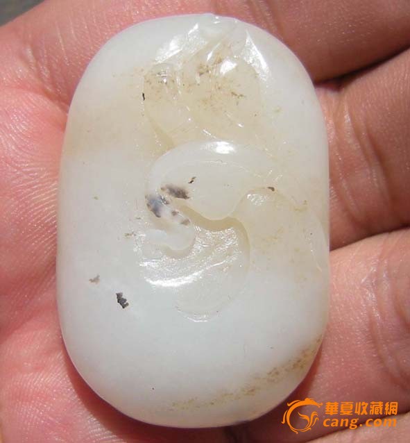 新疆和田玉羊脂玉籽料 春韵挂件