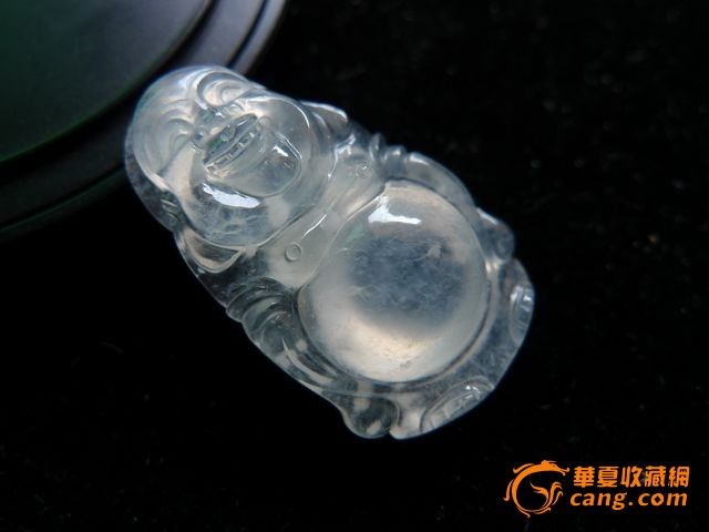 玻璃种木那雪花棉站佛_玻璃种木那雪花棉站佛