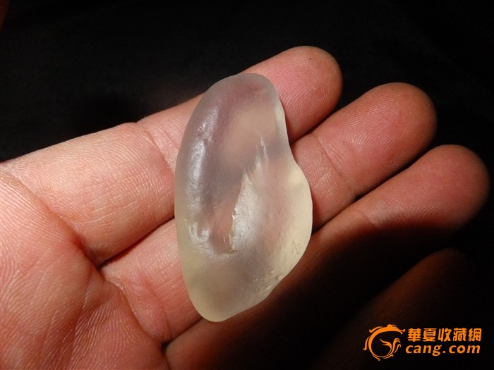 【精品】新疆克拉玛依戈壁金丝玉【白宝石光】原石