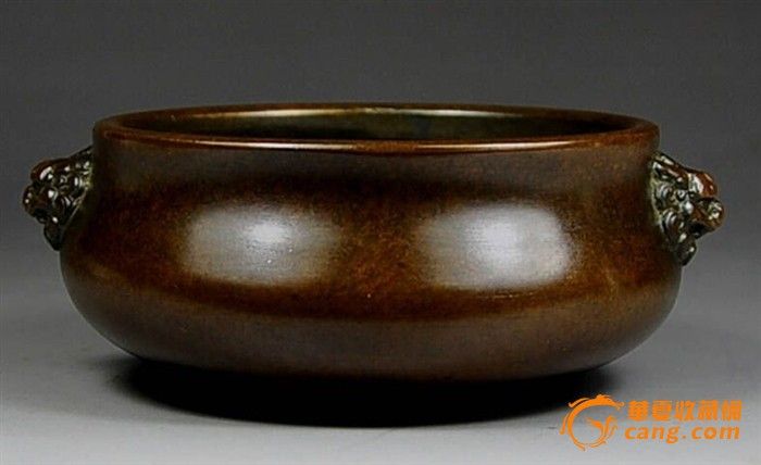 陈巧生狮首耳彝炉(精炼铜) _陈巧生狮首耳彝炉(精炼铜) 拍卖_竞价_价格_交易_铜器拍卖_华夏收藏网