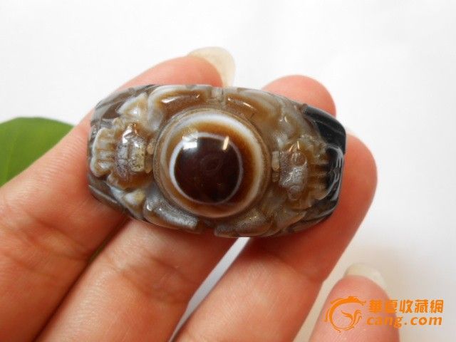 天然蚕丝玛瑙眼睛 手工雕刻 _在线拍卖_在线拍