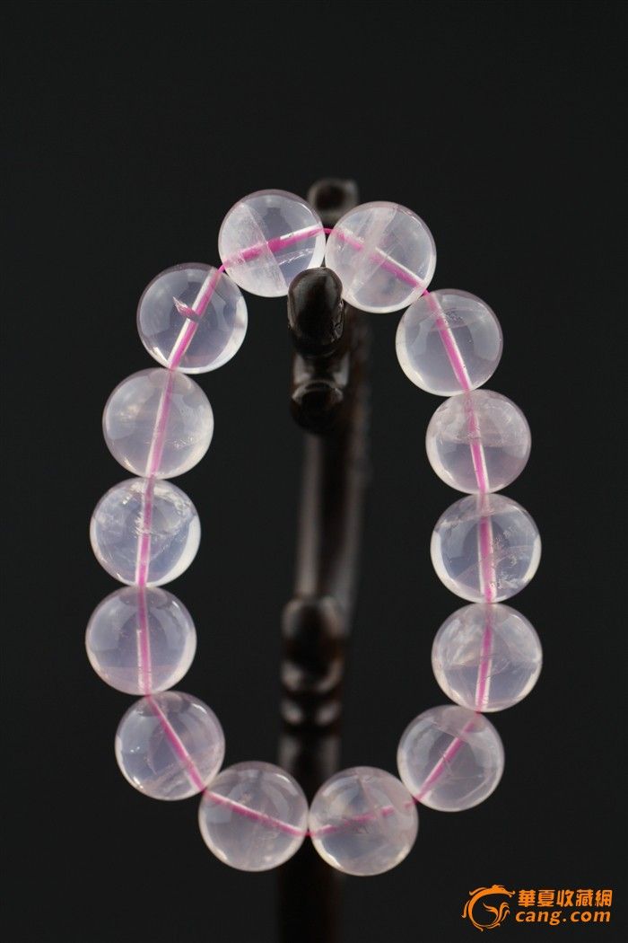 天然 一对粉晶手珠_在线拍卖_在线拍卖网_艺术品拍卖_古玩拍卖_华夏收藏网