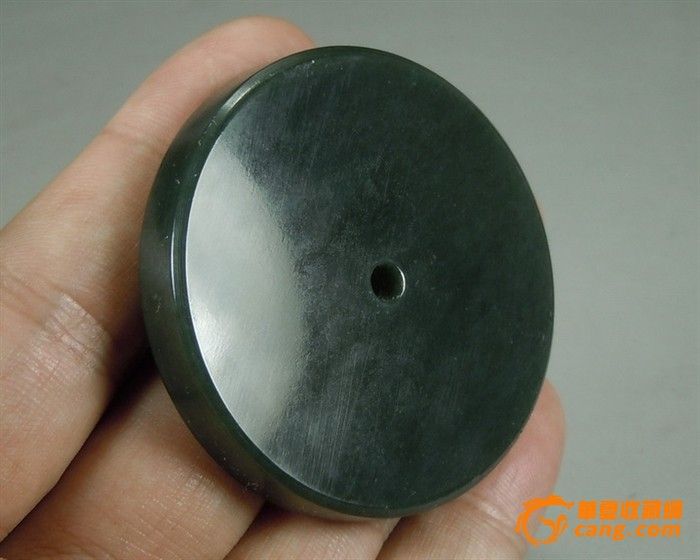 精工打磨油润平滑光泽和田玉青玉大平安扣挂件 送证书 包快递